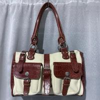 ราคา กระเป๋าวินเทจ กระเป๋ามือสอง หนังจรเข้ สภาพดีมาก (43226761081)