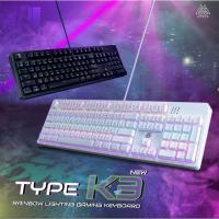 ราคา REMAXแท้!!! คีย์บอร์ด คีย์บอร์ดเกมมิ่ง Keyboard Gaming Blue switch สีดำ EGA TYPE-K3 **ประกัน1ปี** (22233945504)
