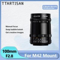 ราคา Ttartisan 100mm F2.8 แหวนอะแดปเตอร์เมาท์เลนส์กล้อง สําหรับเมาท์ M42 เป็นกล้องมิเรอร์เลส Sony E DSLR SLR Nikon F Canon EF A7CII A7CR (23350593583)