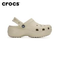ราคา 『Crocs 』Costco เตรียมพร้อมจัดส่งสินค้า✈️รองเท้าแตะ Crocs classic platform clog สีขาวส้นสูง4cm รองเท้ากันลื่น (28587259912)