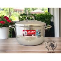 ราคา Zebra หม้อต้มสแตนเลส 2หู ตราหัวม้าลาย ขนาด 20 ซม สามารถใช้ได้ทุกหัวเตา ม้าลายรุ่นเสริมก้นหนาพิเศษ (28013416627)