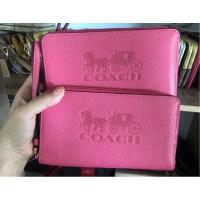 ราคา พร้อมส่ง Coach กระเป๋าสตางค์ใบยาวซิปรอบ ขนาด 8” แท้ (2231177072)