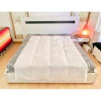 ราคา ผ้านวมขนเป็ด หรือไส้ผ้านวมขนเป็ด (ขนเป็ดละเอียด) ขนาด 5ฟุต สีขาวปักลายตารางทั้งผืน ยี่ห้อ IKEA (FJALLARNIKA) (25951788974)