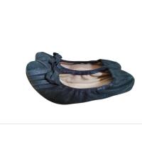ราคา Salvatore Ferragamo enamel vala ribbon ballet shoes flat switching glitter Used (29273866205)
