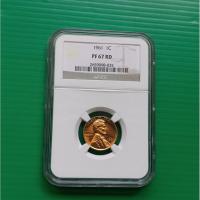 ราคา เหรียญเกรด NGC PF 67 RD - Lincoln Memorial Proof Cent 1961 #บรอนซ์ขัดเงา (41103283792)