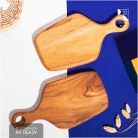 ราคา กระดานเสิร์ฟไม้สัก Dekornata Harriet / เขียงไม้ / ที่รองแก้วไม้ (40157193670)