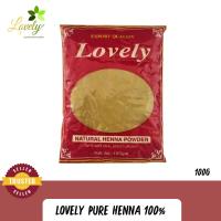 ราคา Henna Lovely แท้จากอินเดีย เฮนน่า ย้อมผม lovely natural henna powder 100g (11916833185)