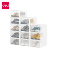 ราคา Deli กล่องรองเท้า กล่องใส่รองเท้า กล่องเก็บรองเท้า กันน้ำ กันฝุ่น กล่องจัดระเบียบรองเท้า Shoe Box (40111860636)