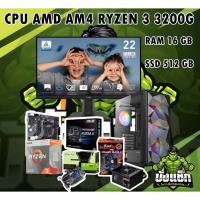 ราคา คอมเล่นเกมส์ CPU AMD AM4 RYZEN 3 3200G RAM 16GB SSD 512GB VGA GALAX GeForce GT 1030 2GB PSU 700W MSI PRO MP225V [22″ (43213971516)