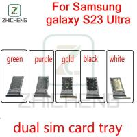 ราคา สําหรับ Samsung galaxy S23 Ultra New SD MicroSD Holder Nano Sim Card Tray Slot Repalcement (40908219611)