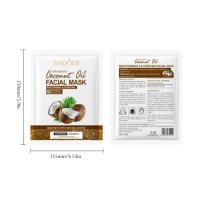 ราคา มาสก์หน้า Sadoer Coconut Oil FACIAL MASK ช่วยให้ผิวรู้สึกชุ่มชื้น ช่วยให้ผิวแลดูเนียนนุ่ม สดชื่น (แผ่นมาส์กหน้ามะพร้าว ) (28186072934)