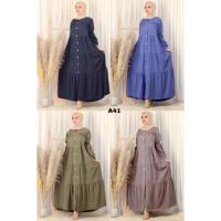 ราคา เดรส Dressแฟชั่นสาวมุสลิมสวยหรูราคาถูกเหมาะกับสาวๆมุสลิมอิสลาม_หน้าอก38-42 ความยาว55 เนื้อผ้าไหมอิตาลี่ (11943868637)