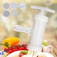 ราคา หรูหรา ที่กดเส้นก๋วยเตี๋ยว, เครื่องทําพาสต้าพลาสติกแบบใช้มือ, เครื่องครัวที่มีแม่พิมพ์การพิมพ์ที่แตกต่างกัน 7 แม่พิมพ์ทําบะหมี่สีขาว|ร้านอาหาร (57756402307)