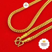 ราคา สร้อยทองไมครอน ลายสี่เสา 5 บาท ยาว 26 นิ้ว ชุบทองแท้ 96.5% สร้อยทองชุบ สร้อยทองปลอม สร้อยทองคำแท้ สร้อยคอ เศษทองคำแท้ (4935290451)