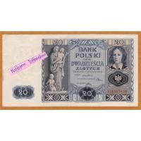 ราคา ธนบัตรโปแลนด์ 20 Zlotych ปี 1936 ผลิตปีเดียว (21692513639)
