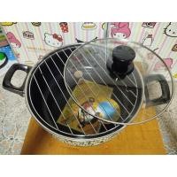 ราคา หม้อเคลือบเซรามิก ฝาแก้ว + ตะแกรง 24 cmมือสองญี่ปุ่น ขาย 790 (29986119748)