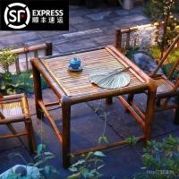 ราคา โต๊ะไม้ไผ่โต๊ะกาแฟลานโต๊ะน้ําชาเก้าอี้ไม้ไผ่สมัยเก่าเก้าอี้ไม้ไผ่เฟอร์นิเจอร์ย้อนยุคผลิตภัณฑ์ไม้ไผ่ตารางรวมกันกลางแจ้ง สหราชอาณาจักร5 (54805592151)