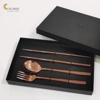 ราคา ชุดช้อนส้อม-ตะเกียบ ColoriS (23584526236)