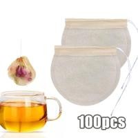ราคา ถุงชาเยื่อกระดาษไม้ธรรมชาติ 100 ชิ้น ถุงชากระดาษเปล่า / รอบ 6 ซม (43628768023)