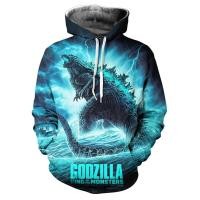 ราคา [การ์ตูน] 3D Cross-Border cos Hooded Godzilla Sweatshirt Digital Print Hoodie Children B782 LKH8 (53402592272)