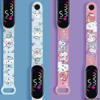 ราคา SANRIO อุปกรณ์เสริมซานริโอ นาฬิกาคิตตี้ นาฬิกาคุโรมิ นาฬิกาอิเล็กทรอนิกส์ Led อะนิเมะรูป My Melody ของเล่นเด็กนักเรียนของขวัญคริสต์มาสสําหรับโรงเรียนเด็กนาฬิกา (24788072383)