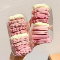ราคา หางม้าสีชมพูเรียบง่ายยืดหยุ่นสูงทนทานเชือกผมเครื่องประดับผมใหม่ (29727813708)