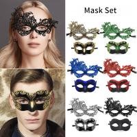 ราคา (1คู่) Masquerade masks JAZZ Half Face Mask Phoenix Lace masks PARTY masks (26260753016)