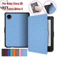 ราคา VFTT 6 นิ้ว E-book Reader, Auto Sleep/Wake TPU สมาร์ท Folio Cover, Professional กันกระแทก Ultra Slim Hand Holder เกราะป้องกันสําหรับ Kobo Clara 2E 2022 (47006280967)