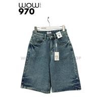 ราคา Baggy jorts (S-XL) กางเกงยีนส์สามส่วน ผ้าไม่ยืด ป้าย wow shop (27984797574)