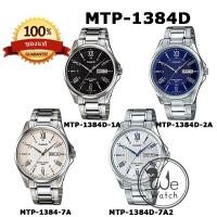 ราคา CASIO ของแท้ รุ่น MTP-1384D นาฬิกาข้อมือผู้ชาย สายสแตนเลส รับประกัน 1 ปี MTP1384D, MTP1384 (651175835)