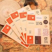 ราคา สติกเกอร์กระดาษคราฟท์ ลายการ์ตูน สไตล์วินเทจ สําหรับตกแต่งซองจดหมาย เบเกอรี่ DIY (25803063581)