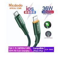 ราคา Mcdodo USB C To Lightning 36W/20W PD Fast สายชาร์จสําหรับ iP 14 13 12ProMax 11ProMax Xr Xax 8Plus iPad iPod CA-996 (53954177780)