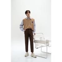 ราคา กางเกงสแลค สีน้ำตาล kacha brand size xl (16054882502)