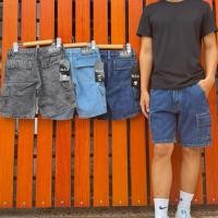 ราคา กางเกงยีนส์คาโก้ขาสั้น 6 กระเป๋า ป้าย M.A.Z. (22064272950)