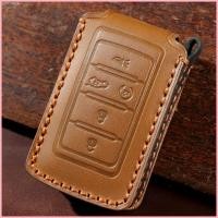 ราคา 【2022-2025】 ขายร้อนฝาครอบกุญแจรถเหมาะสำหรับ JEEP Jeep ใหม่ Grand Cherokee ฝาครอบกุญแจป้องกันหนังแท้ (58000601659)