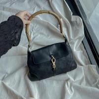 ราคา Gucci Jackie Bamboo Shoulder Flap Bag (14403493830)