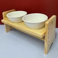ราคา [โต๊ะรับประทานอาหารปรับความสูงไม้เนื้อแข็งสำหรับสัตว์เลี้ยง] ชั้นวางชามแมวโต๊ะรับประทานอาหารสุนัขหน (42876748399)