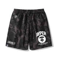 ราคา AAPE Street Wear กางเกงขาสั้นสไตล์ใหม่ฤดูร้อน ดีไซน์หลวม_eye drawstring terry sweatpants_สำหรับทั้งชายและหญิง (28743940073)