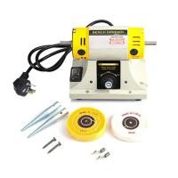 ราคา 200W Lathe Polisher For DIY Woodworking Jade Jewelry Dental polishing Bench Lathe Machine Motor Gri (47402427374)