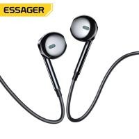 ราคา Essager หูฟังอินเอียร์ E3 แบบครึ่งหู 3.5 มม. พร้อมไมโครโฟน และรีโมตคอนโทรล สําหรับโทรศัพท์ Xiaomi Samsung สีขาว สีดํา (18463792723)
