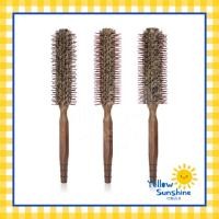 ราคา แปรงไดร์กลม รุ่นขนหมูนอนราบ ปลายปกติ แปรงขนหมูป่าผสมไนลอน แปรงไดร์ฟาร่า 3 ขนาด Nylon And Mixed Boar Bristles Round Brush (21347302581)