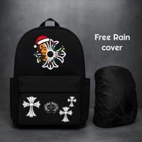 ราคา กระเป๋าเป้สะพายหลังโรงเรียน Bape x Chrome Heart ล่าสุดสําหรับเด็กผู้ชาย วัยรุ่น ผู้ใหญ่ เย็น (44655260894)