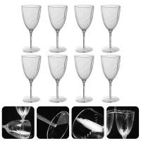 ราคา Red Glasses Disposable Red Glasses Plastic Flutes Glasses Cocktail Goblet Drinking Red Glasses Wedding Party Bar (28663959640)