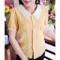 ราคา เสื้อคอปกชีฟองสีเหลือง (4253339581)