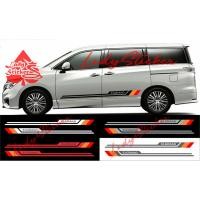 ราคา NEW สติ๊กเกอร์แต่งรถ nissan elgrand สติ๊กเกอร์รายการล่างรถยนต์ nissan elgrand (55606273095)