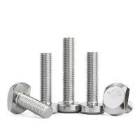 ราคา 1-10pcs T Shape Type Bolt M5 M6 M8 M10 M12 304 A2 Stainless Steel Hammer Screwfor T-slot Chute Rail Miter Track (29107452836)