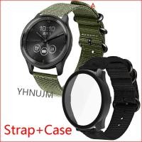 ราคา สายรัดไนลอนสําหรับสายรัดข้อมือสายรัด Garmin Vivomove Trend สําหรับเคส Garmin Move Trend ตัวป้องกันหน้าจอ (29430941551)