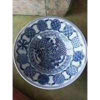 ราคา ชามญี่ปุ่นสีน้ำเงินและสีขาว 1 ใบ ผลิตในประเทศญี่ปุ่น ขนาด20x6.5cm สินค้ามือสองจากตู้ญี่ปุ่น (25119604933)
