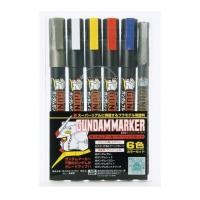 ราคา ปากกากันดั้มมาร์คเกอร์ Basic 6 Color GMS105 GUNDAM MARKER Basic 6 Color Set (1077674499)