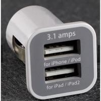 ราคา USAMS ราคาถูก ของแท้ Car Charger 3.1 แอมป์ ทั้งมือถือและ tablet (4524443131)